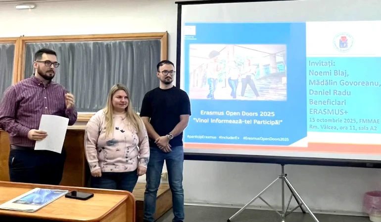 ERASMUS+, o experiență ce nu poate fi ratată - eveniment UCB Rm. Vâlcea
