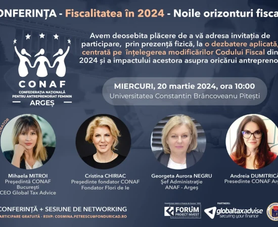 Fiscalitatea in 2024 - Noi orizonturi fiscale - Înțelegerea modificărilor din 2024 și impactul lor asupra oricărui antreprenor galerie